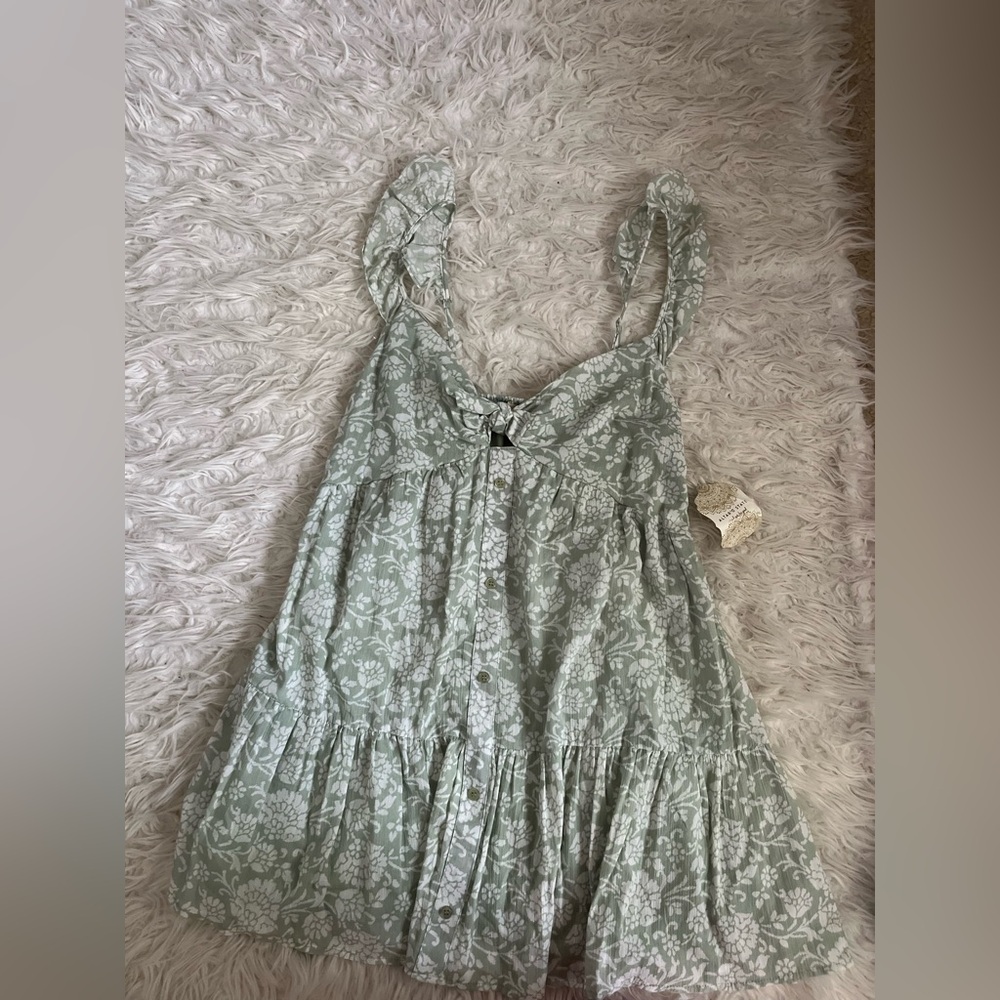 Altar'd State Green Floral Dress